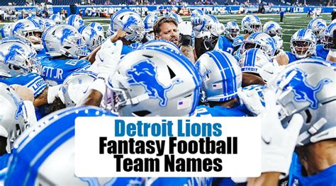 detroit lions fantasy names